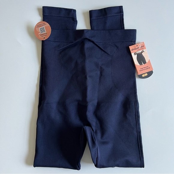 Shapermint High Waisted Shaping Leggings Small Navy Blue - Picture 5 of 5